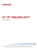 Toshiba 43L420UOM TV Operating Manual